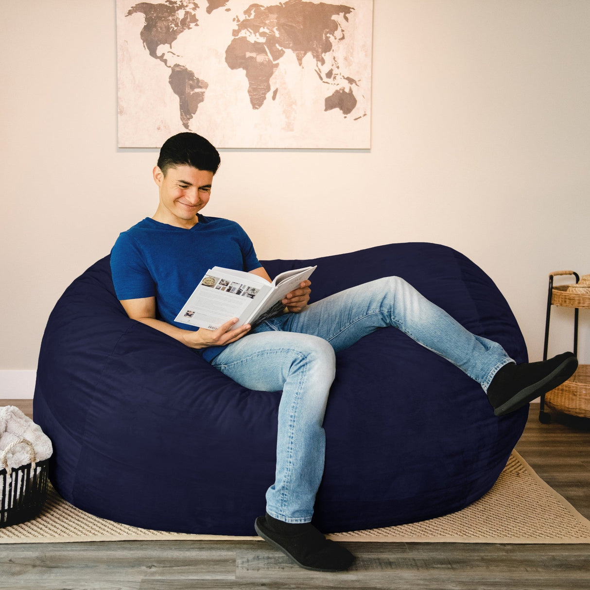 Fuf® 6.5Ft Foam Bean Bag