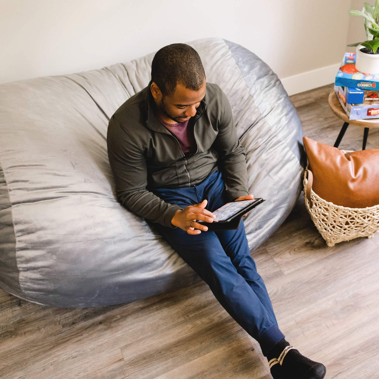 Fuf® 6Ft Foam Bean Bag Lounger