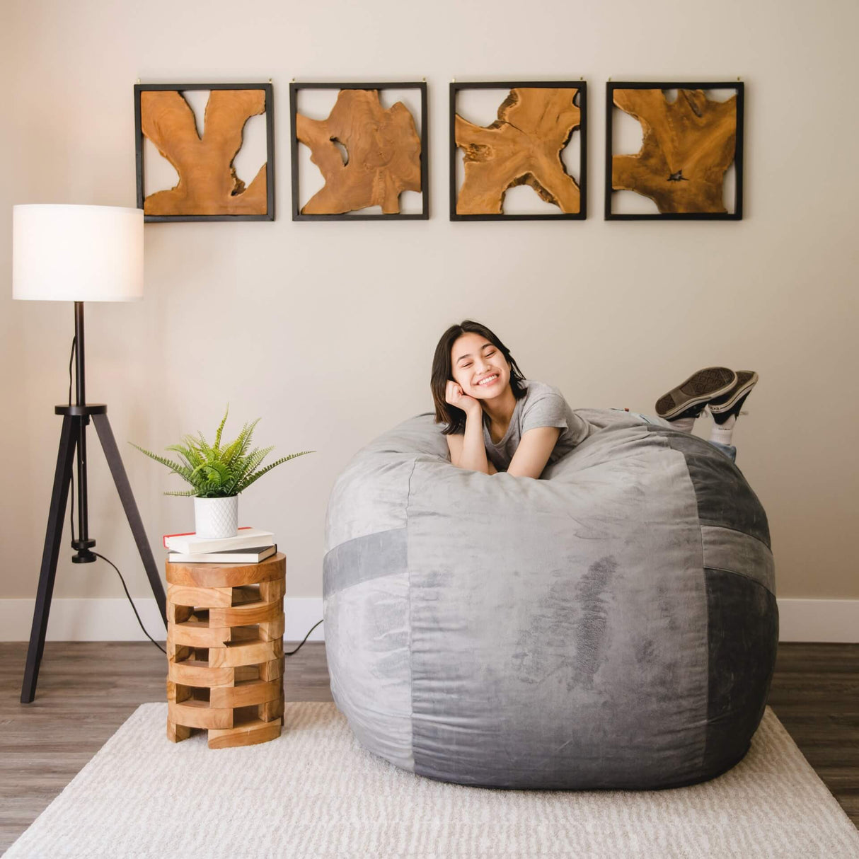 Fuf® 5Ft Foam Bean Bag