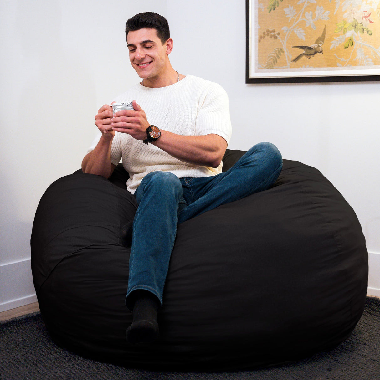 Fuf® 5Ft Foam Bean Bag