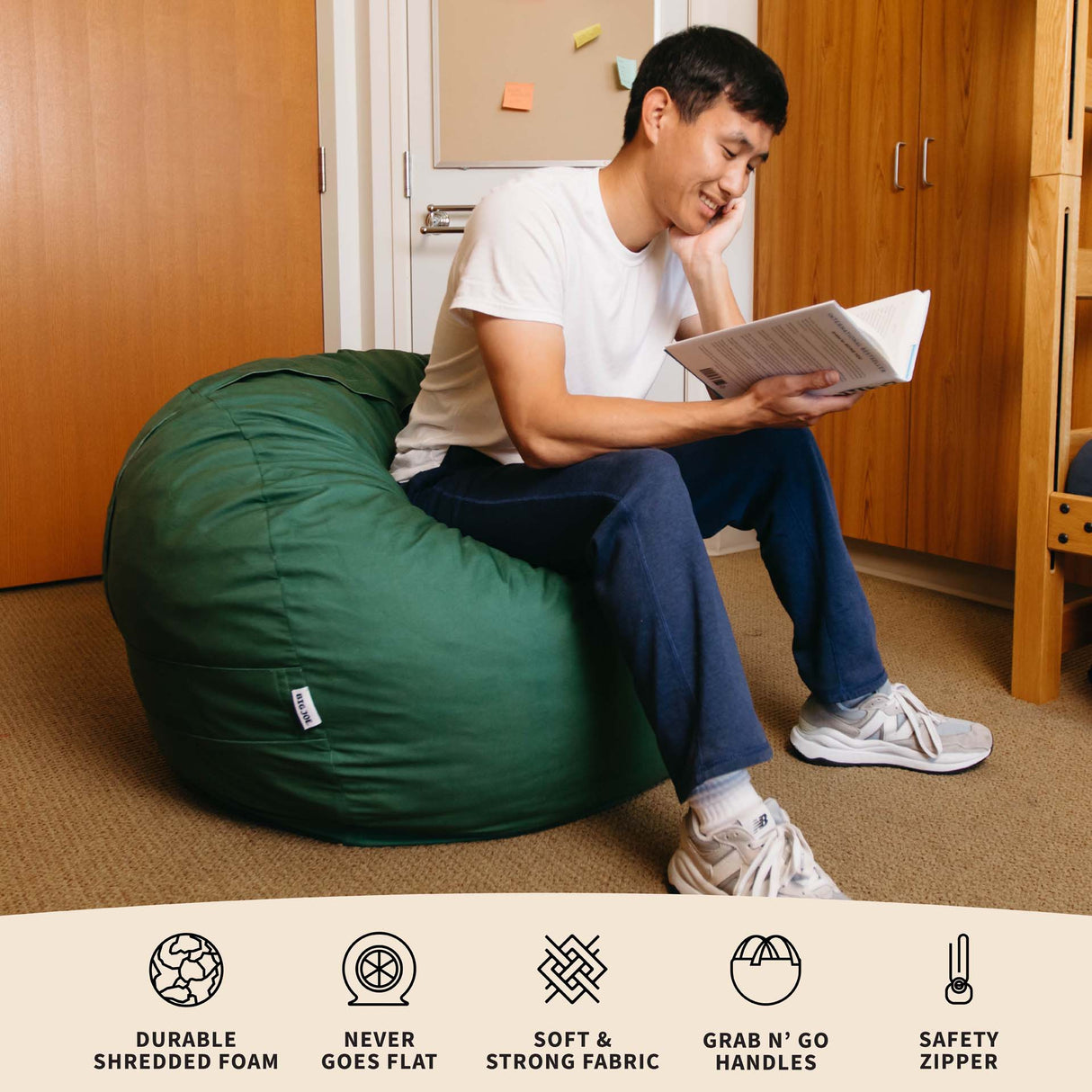 Fuf® 4Ft Foam Bean Bag