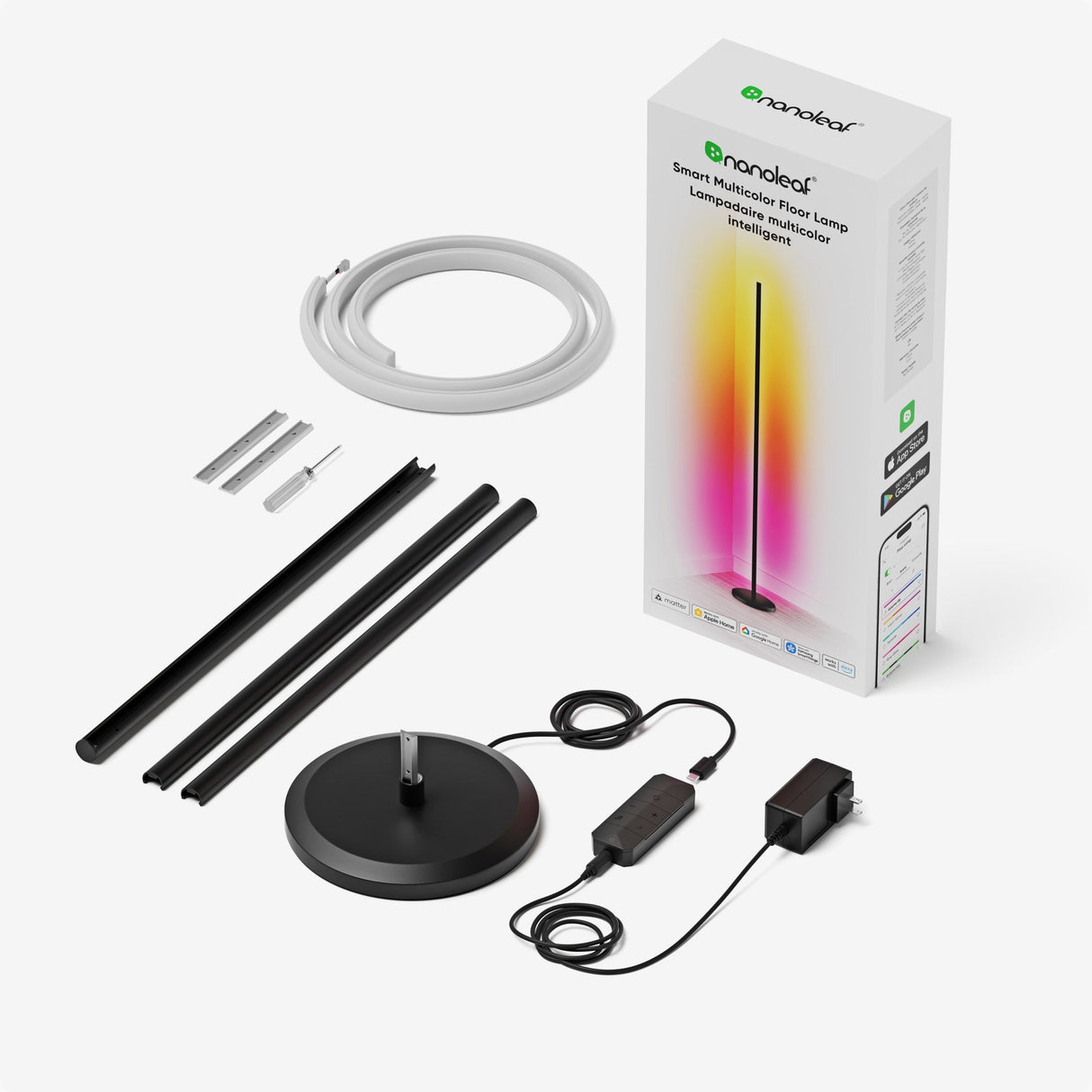 Smart Multicolor Floor Lamp (Black)