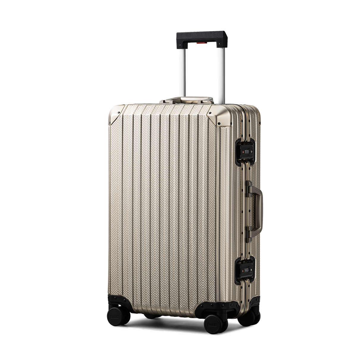 TREVA Aluminum Suitcase Champagne