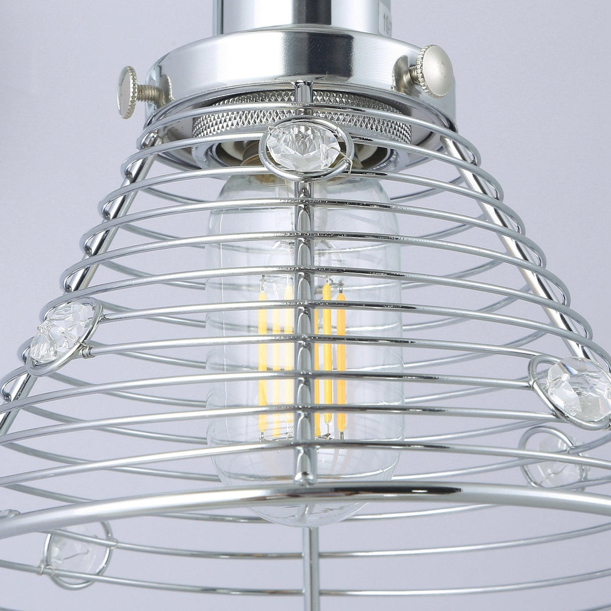 1-Light Modern Silver Wall Scone Light