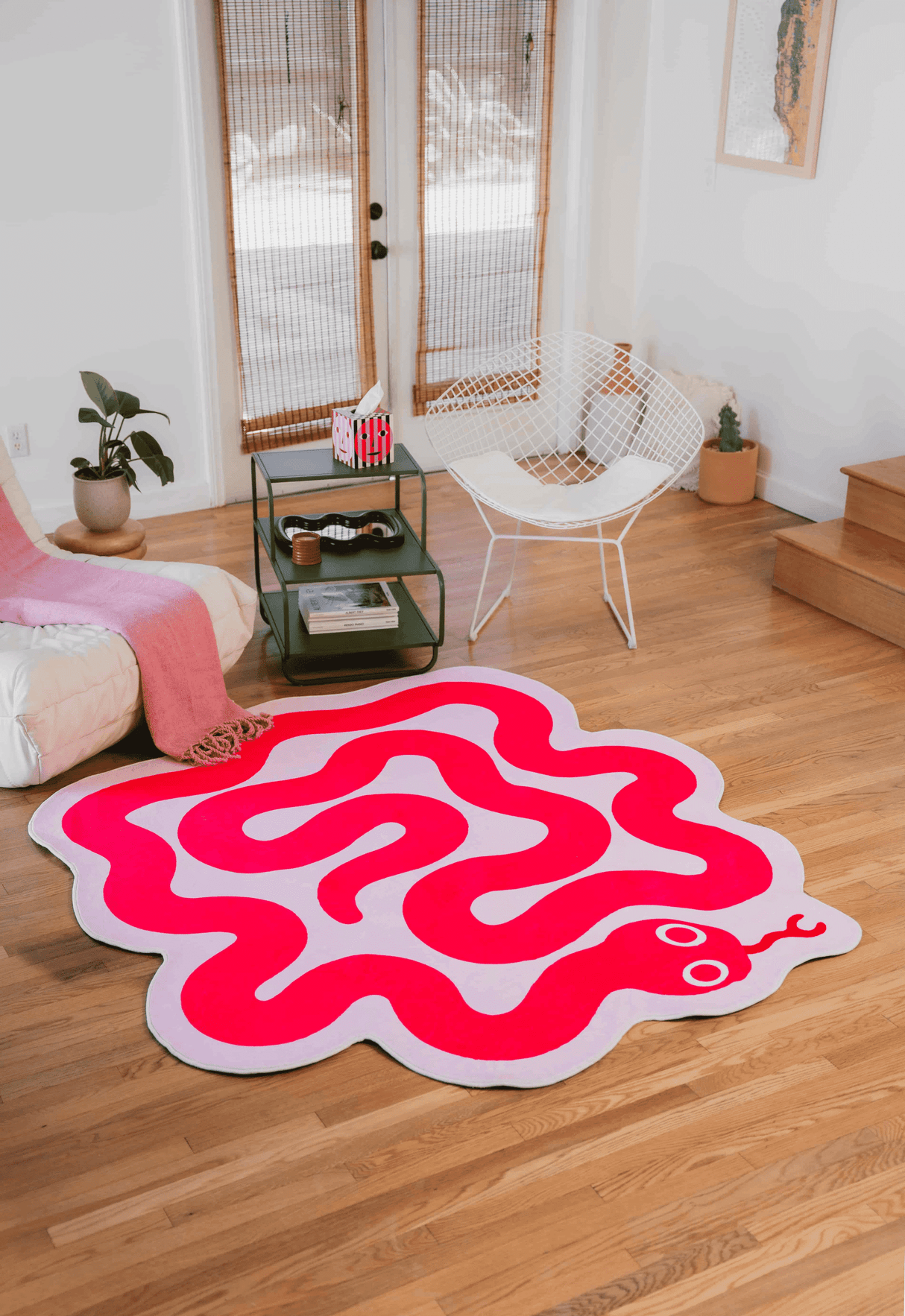 Spiral Snake Design Rug by Johann Banta