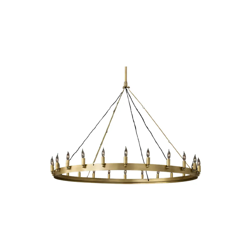 Camino Vintage Candelabra Round Chandelier 50"