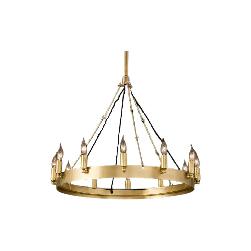 Camino Vintage Candelabra Round Chandelier 26"