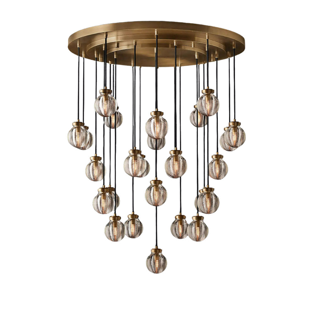 Fantasy Pearl Ball Round Chandelier 38"