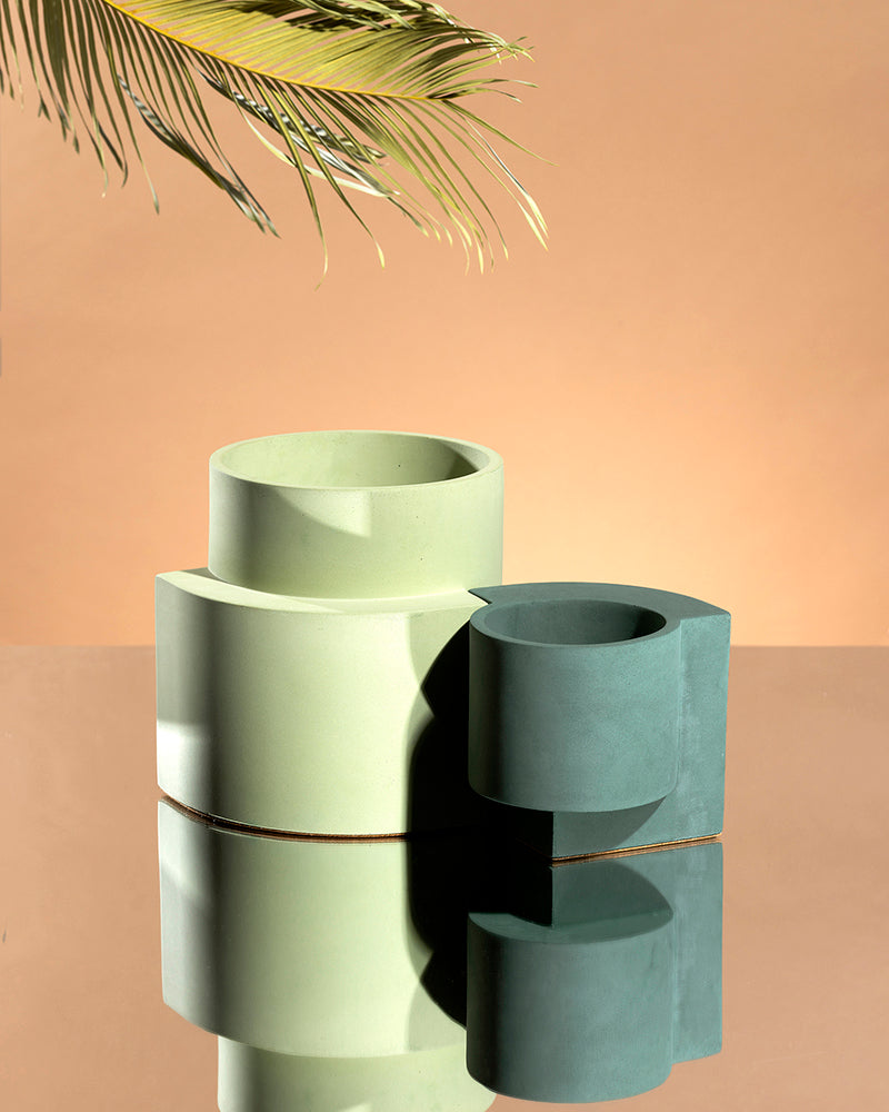 Platform Planter Small - Polished Concrete