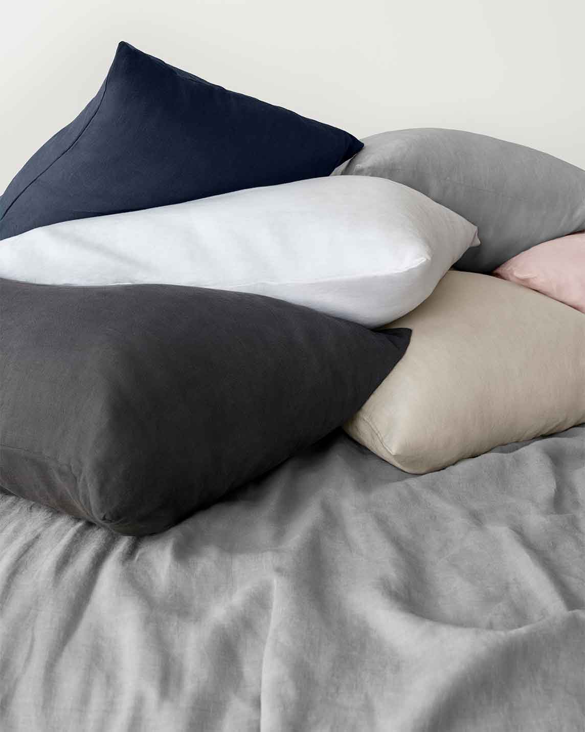 Stonewashed Linen Pillowcases