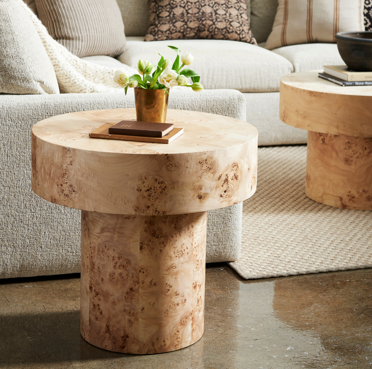 Burl End Table