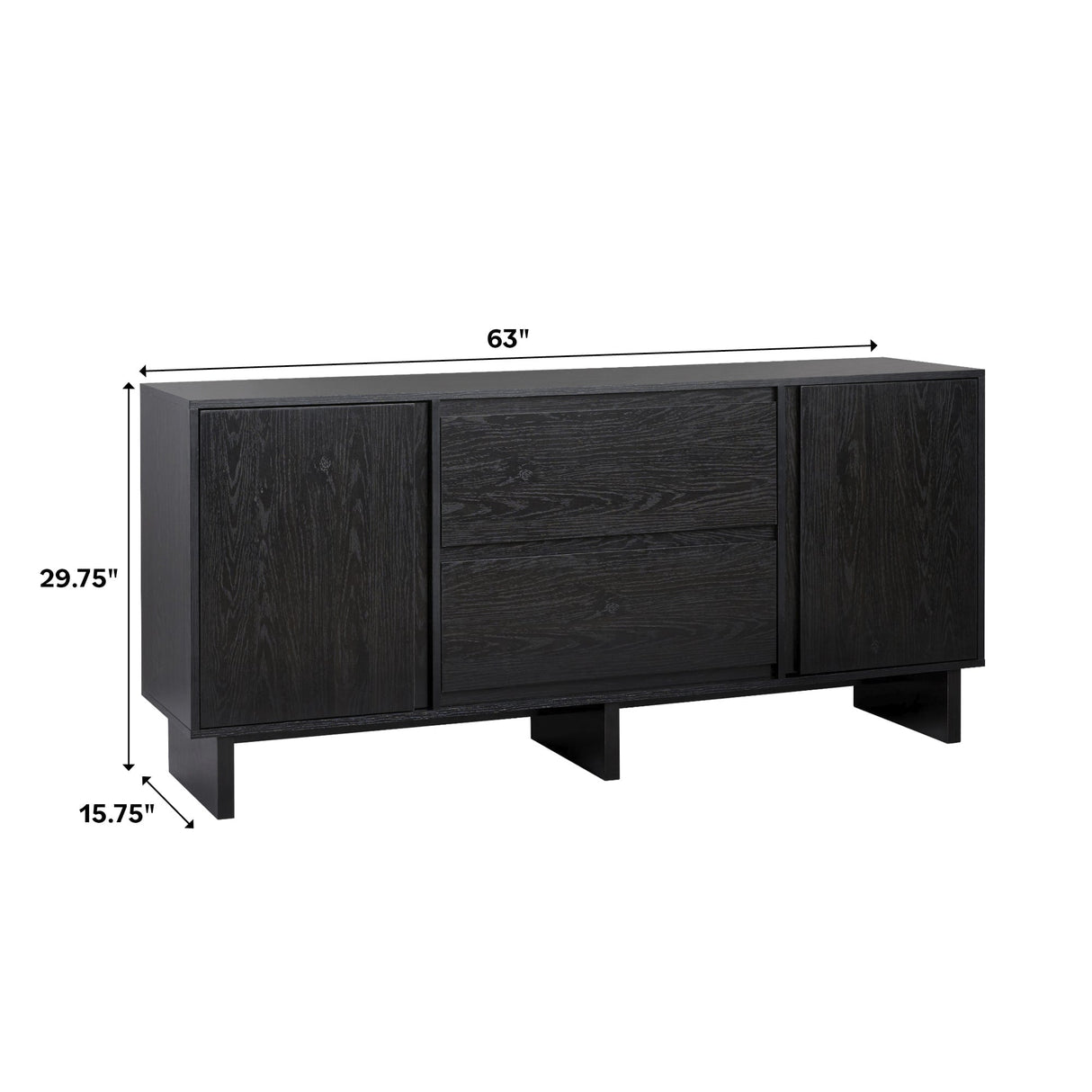 Maja 63" Minimalist Scandi Sideboard / TV Stand