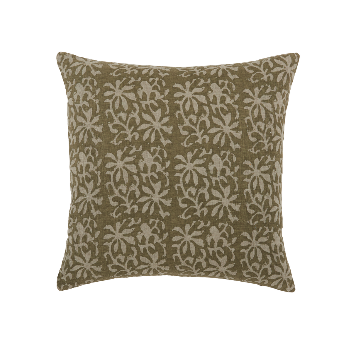Aisha Green Pillow 22" x 22"