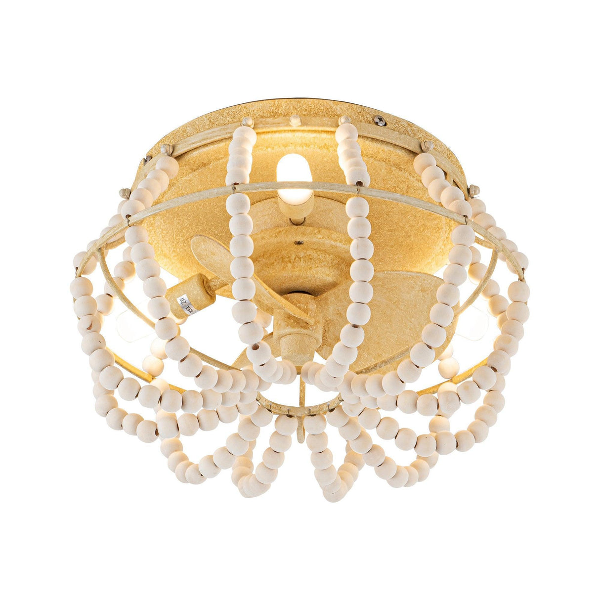 13" Farmhouse DC Motor Flush Mount Reversible Ceiling Fan with Lighting and Remote Control