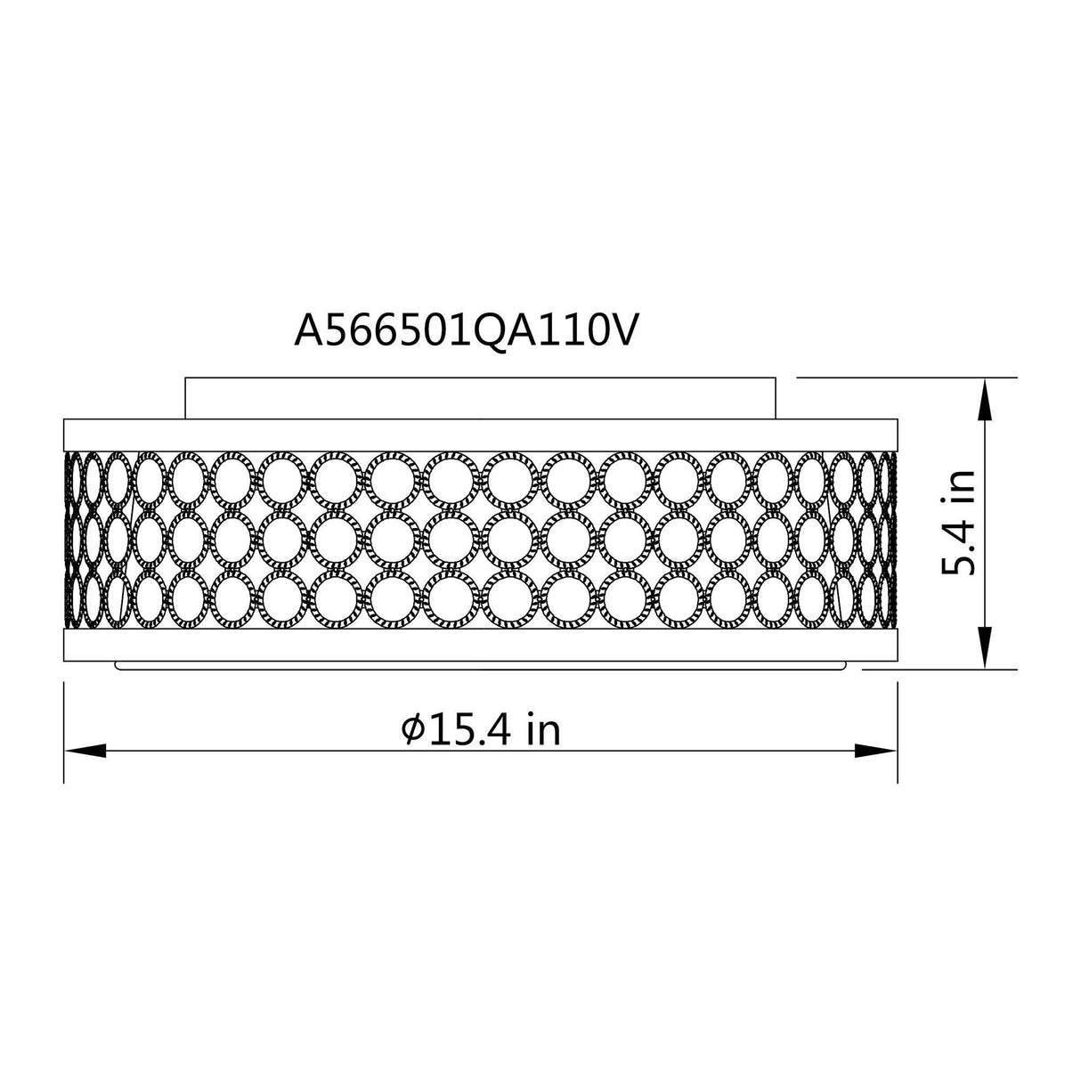 15" Modern LED Flush Mount Lighting