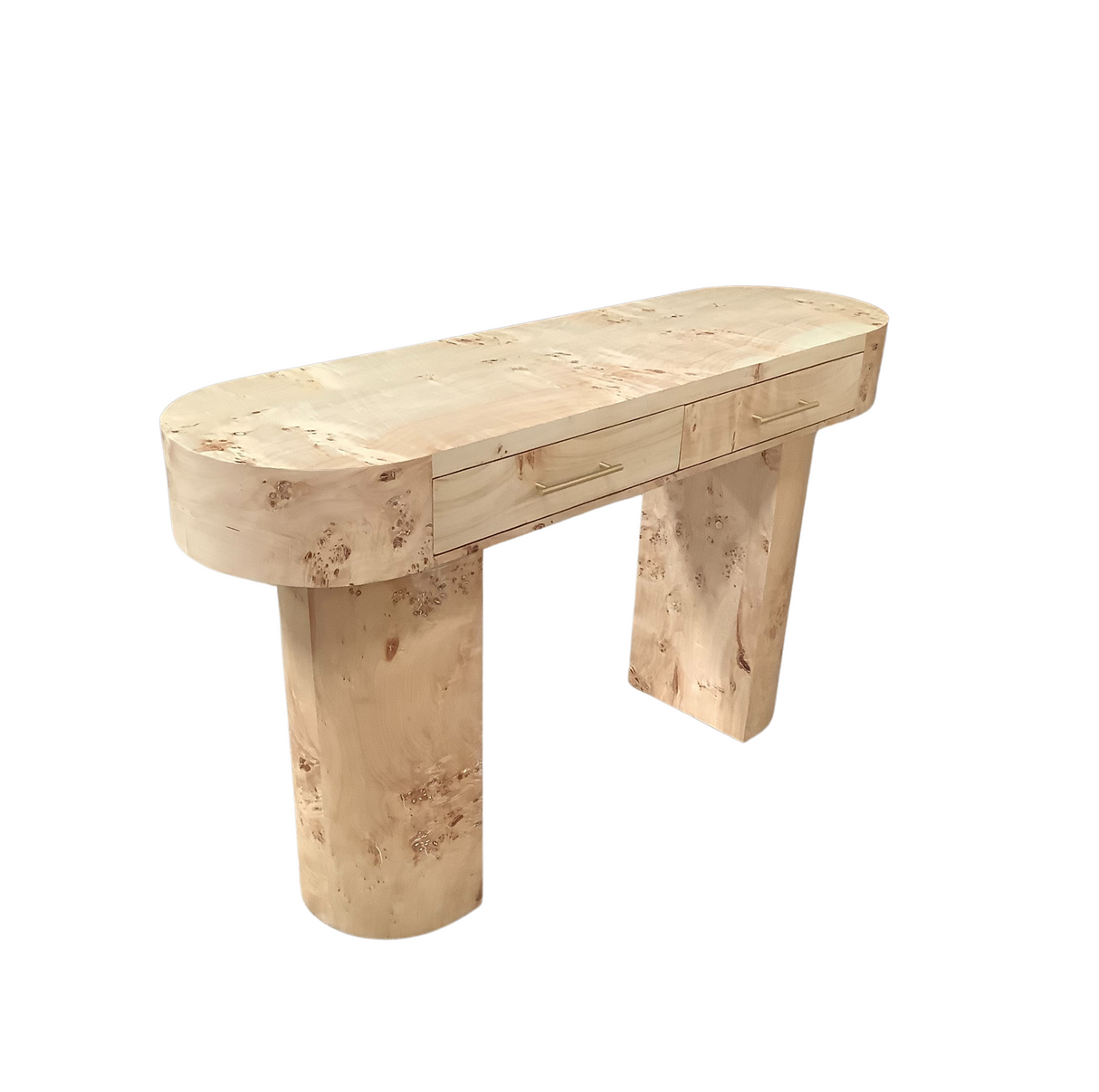 Burl Console Table