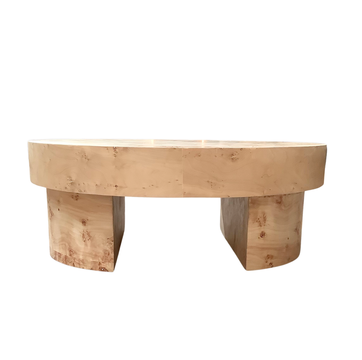 Burl Round Coffee Table