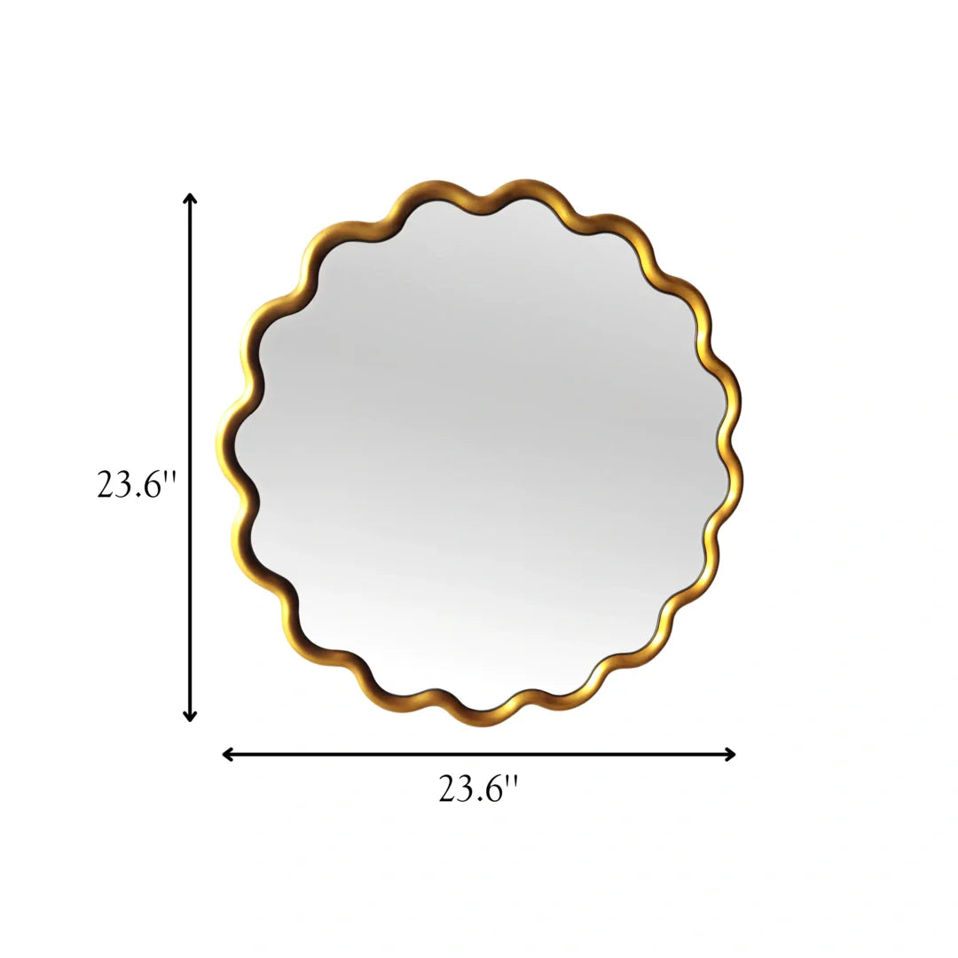 Round Wave Mirror
