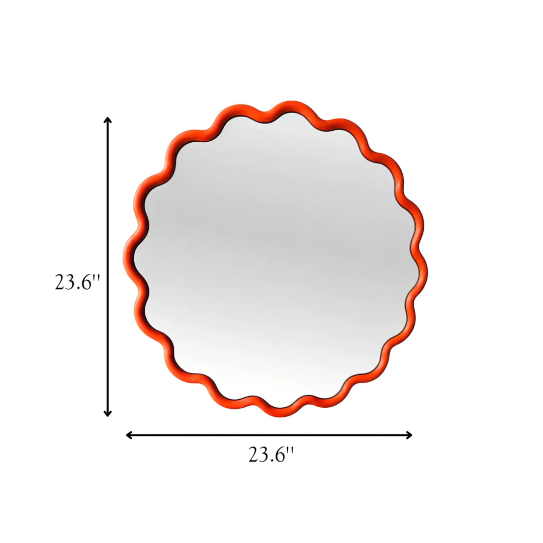 Round Wave Mirror