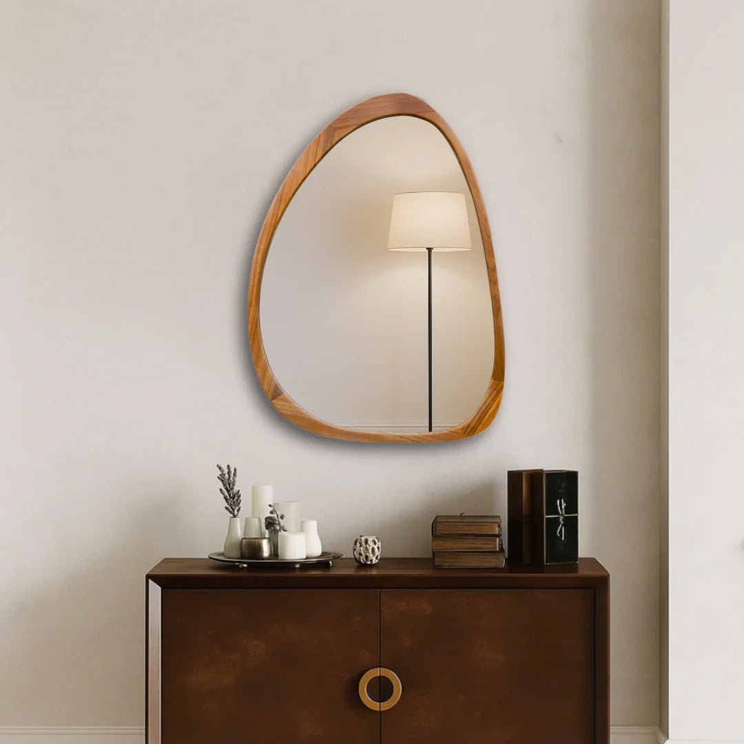 Asymmetrical Oval Mirror