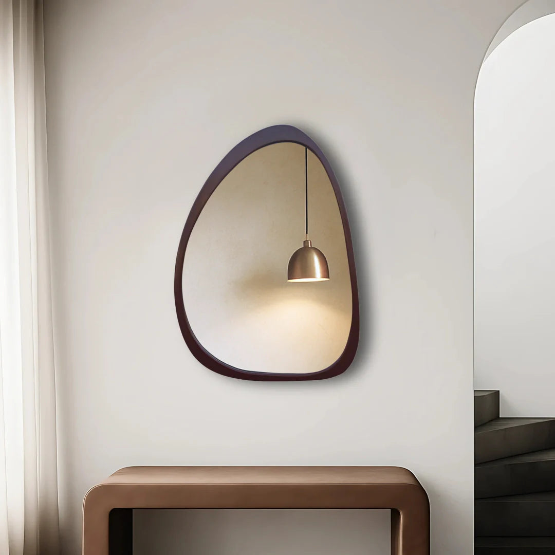 Asymmetrical Oval Mirror