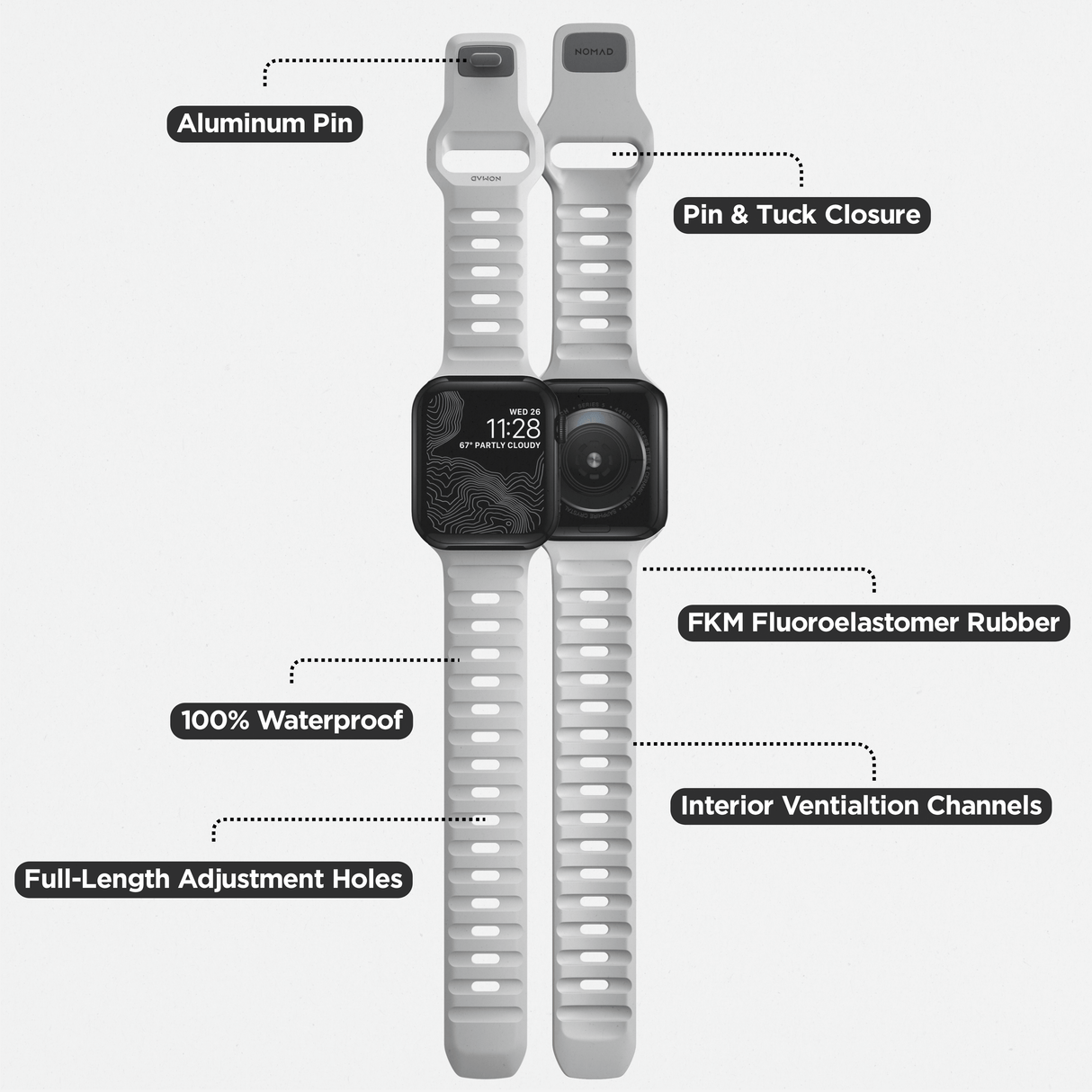Sport Band - 46mm/49mm | Lunar Gray