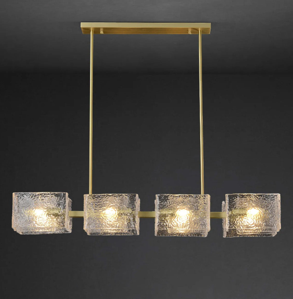 long water ripple Chandelier