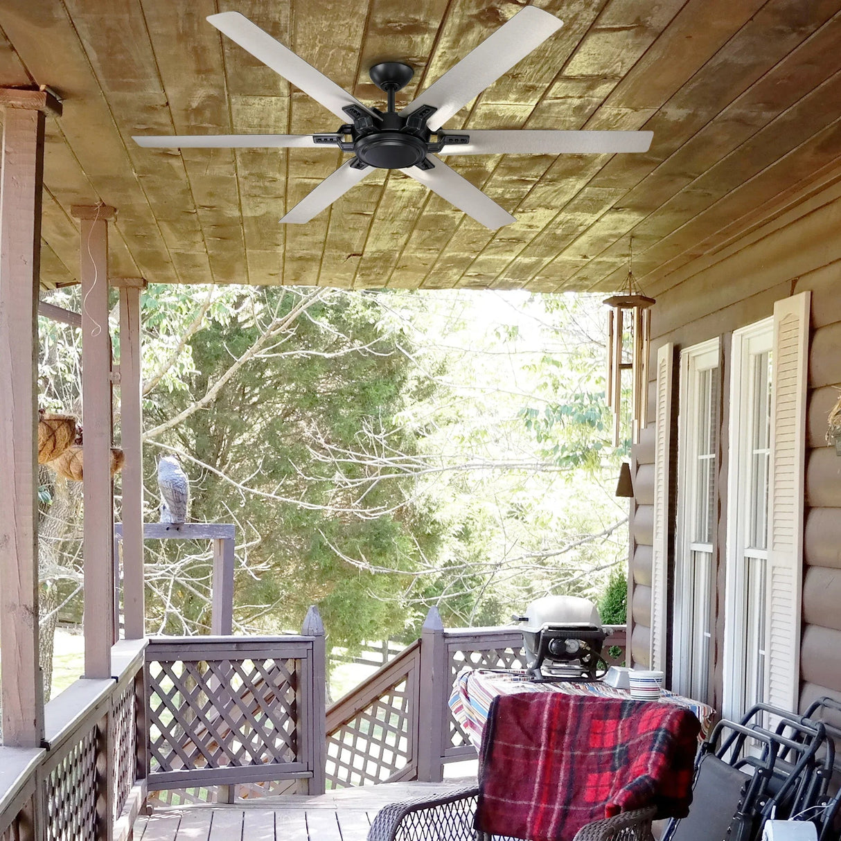 70" Madhya Industrial Ceiling Fan with Remote Control