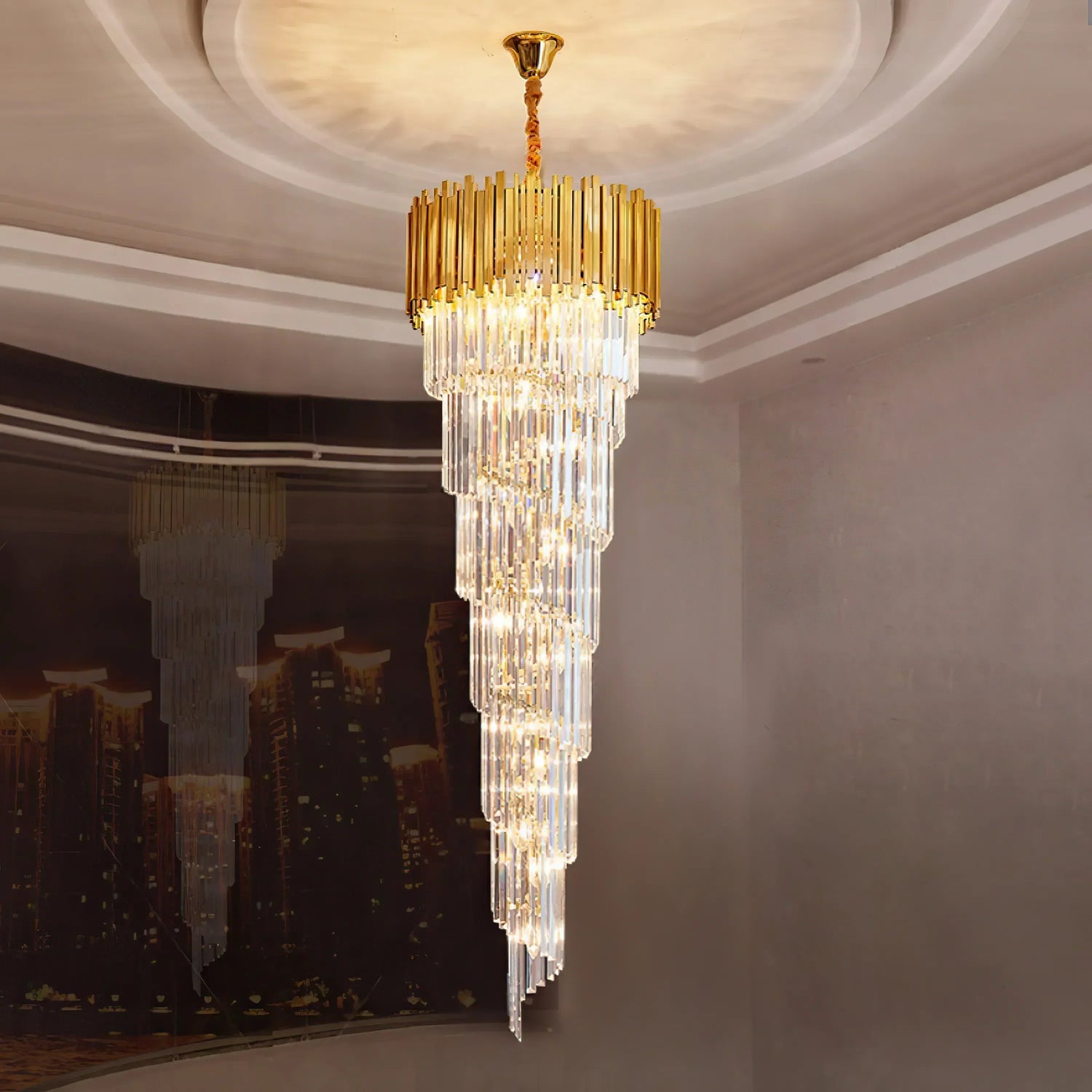 Bourbons Crystal Chandelier