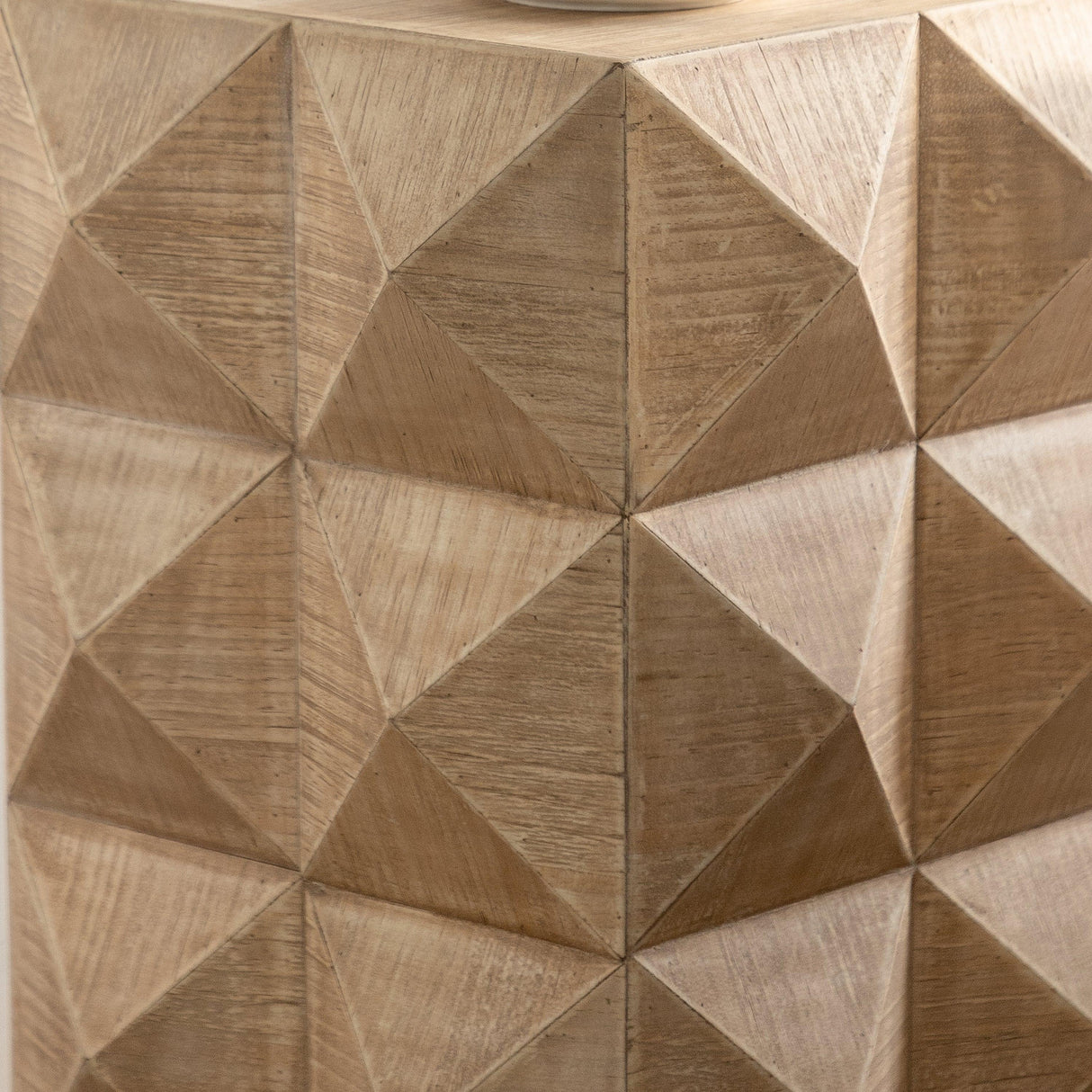 24" Height Three-dimensional Embossed Pattern Design Retro Coffee Table MDF Retro Furniture