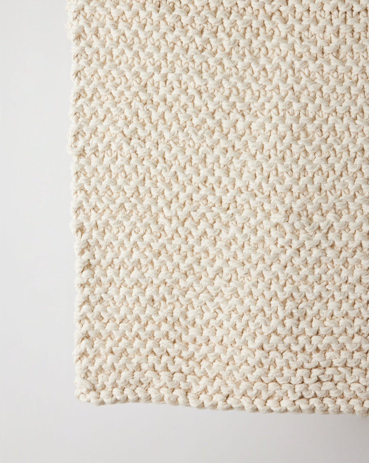 Chunky Ecru Hand-Loomed Mat