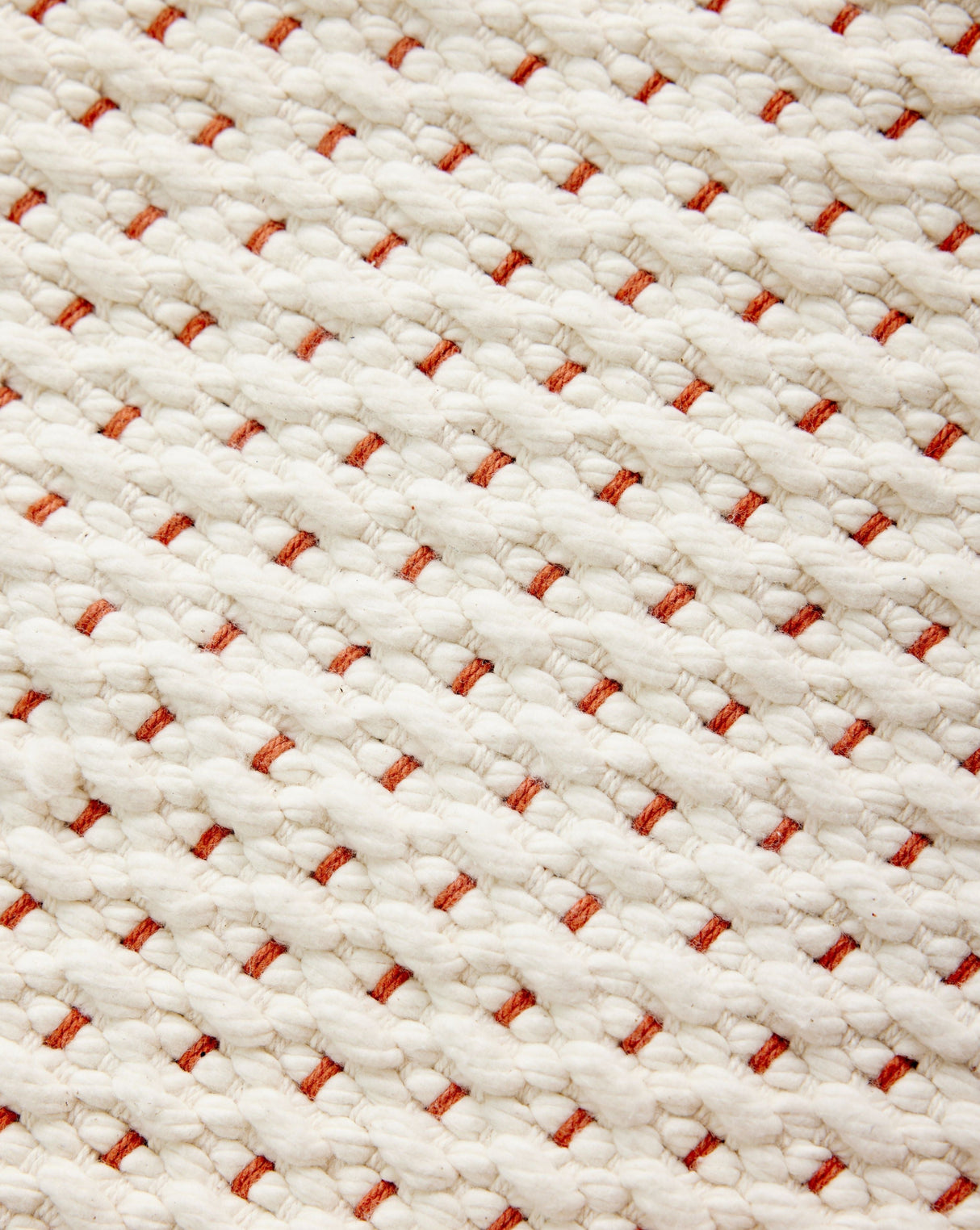 Terracotta Luxe Hand-Loomed Cotton Twill Mat