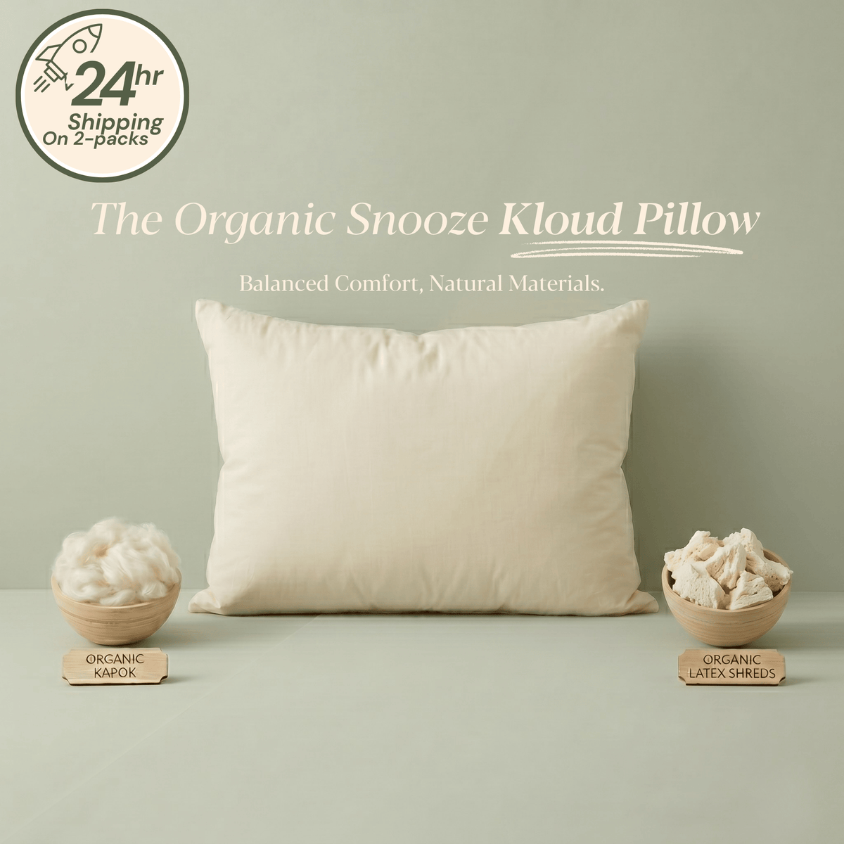 Kloud Pillow (Latex/Kapok)