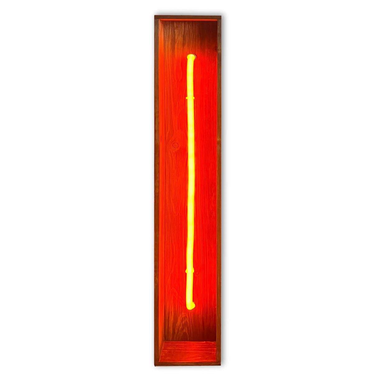 Redwood Radiance Lamp | Tall LED Strip Wooden Lamp