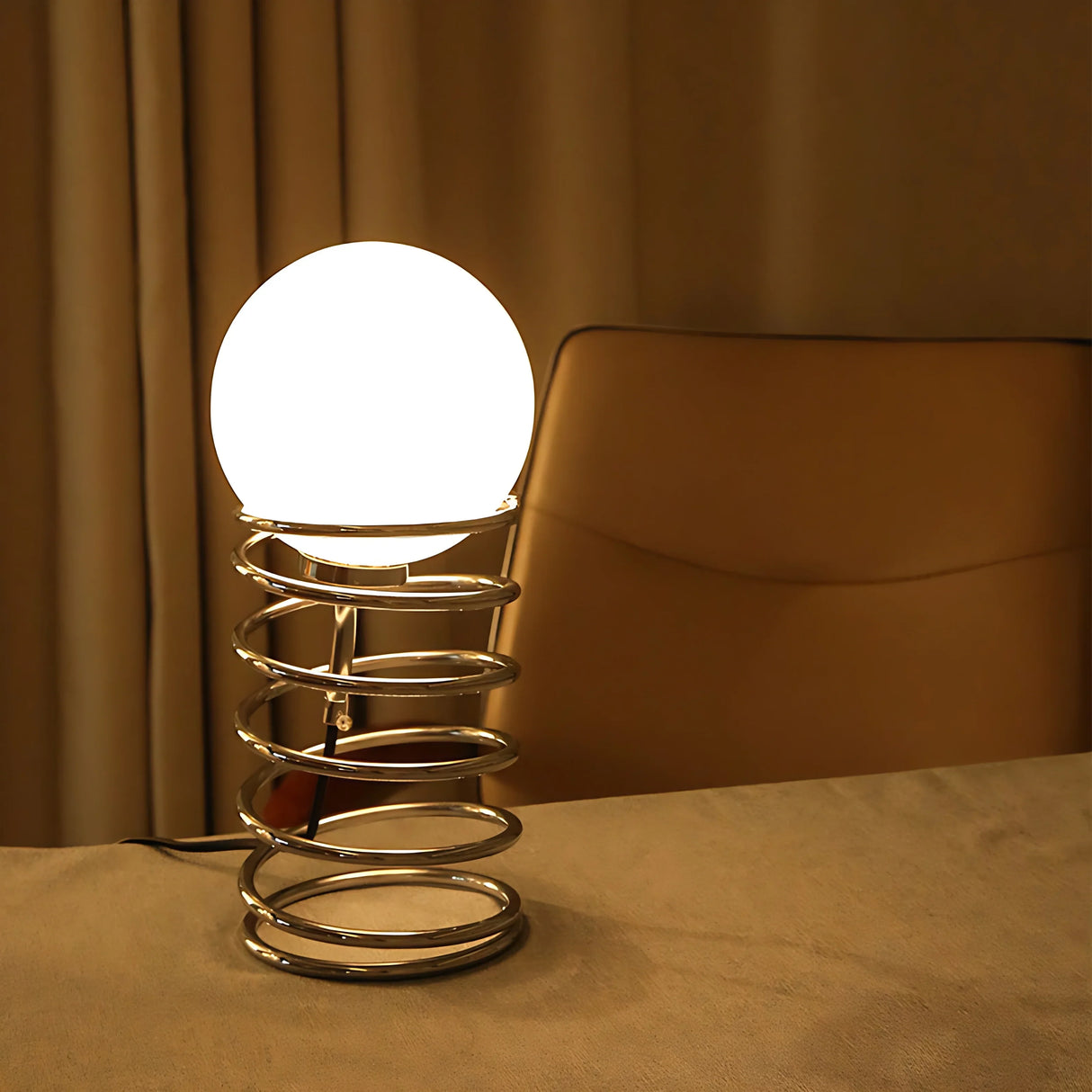 Spiral Spring Table Lamp