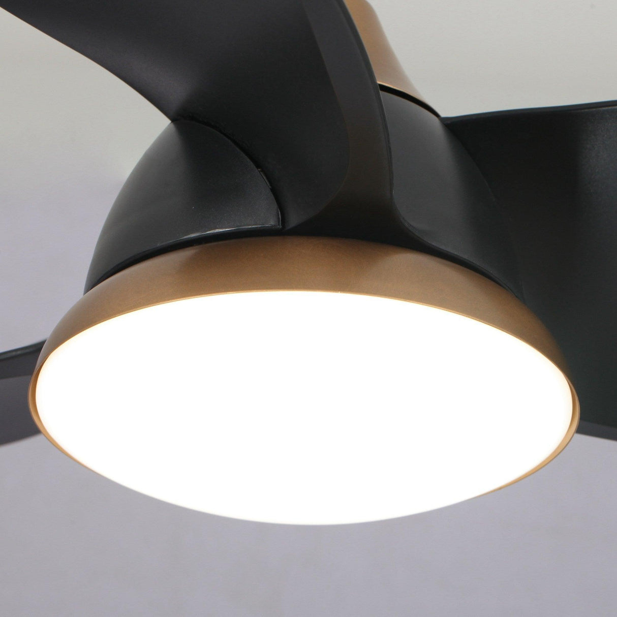 28" Modern DC Motor Downrod Mount Reversible Ceiling Fan with LED Lighting and Remote Control