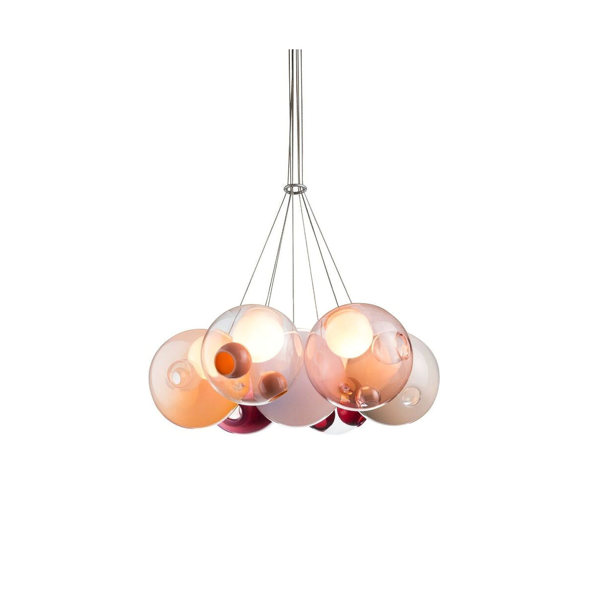 28 Multiple Colour Chandelier - Cluster