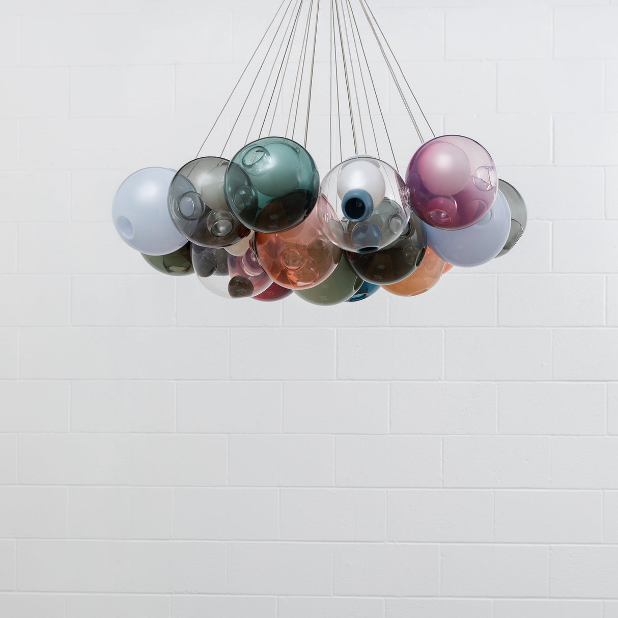 28 Multiple Colour Chandelier - Cluster