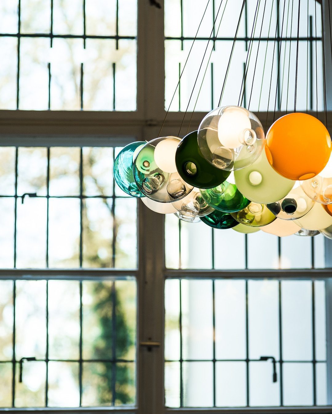 28 Multiple Colour Chandelier - Cluster