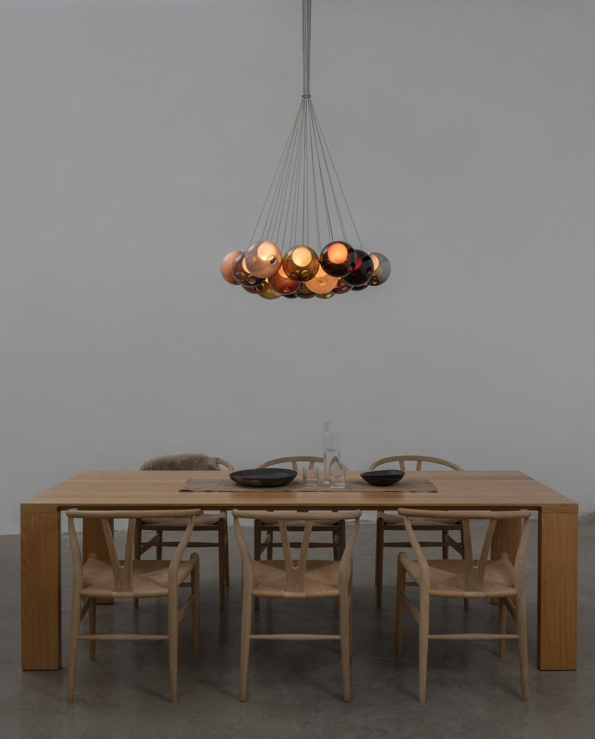 28 Multiple Colour Chandelier - Cluster