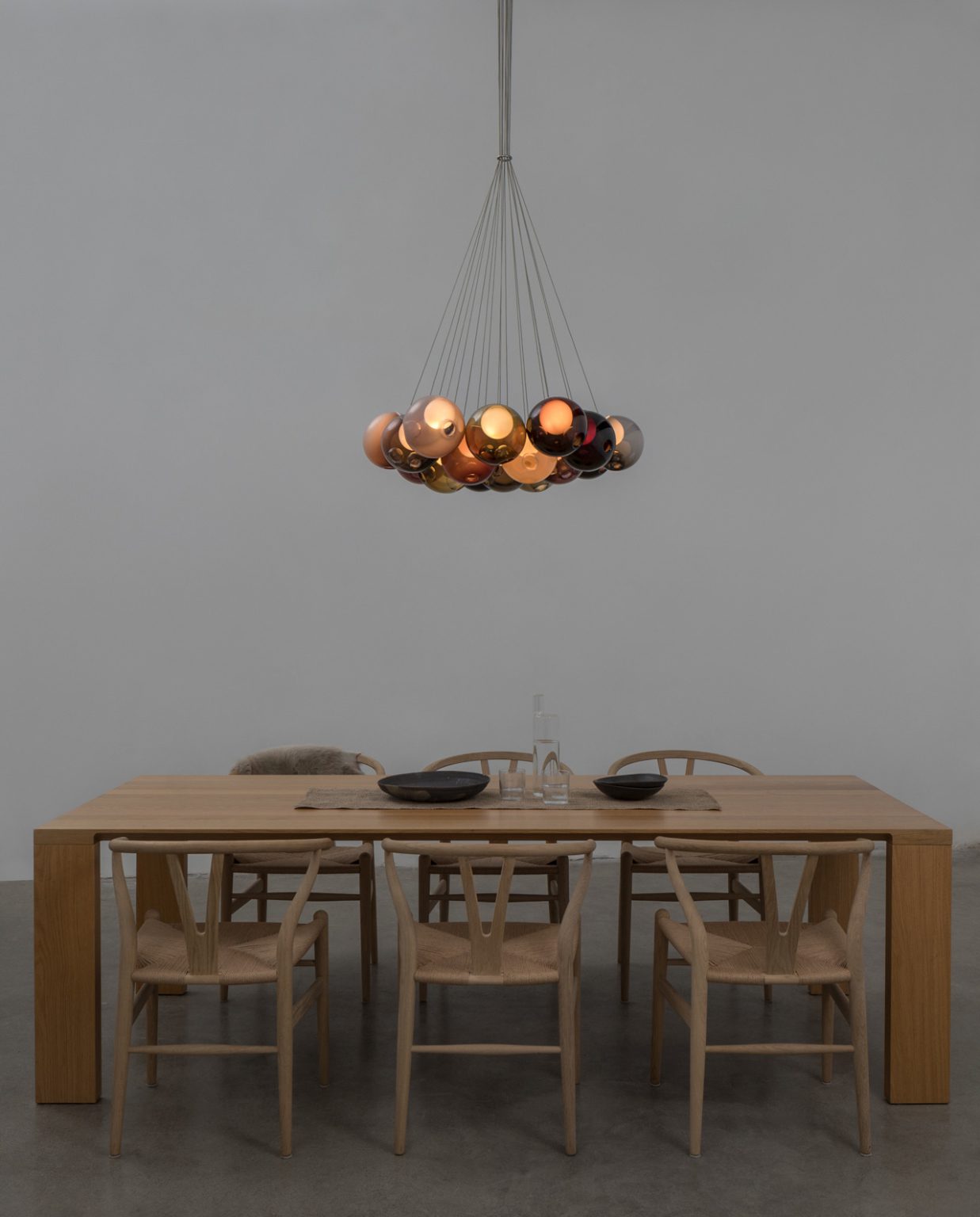 28 Multiple Colour Chandelier - Cluster