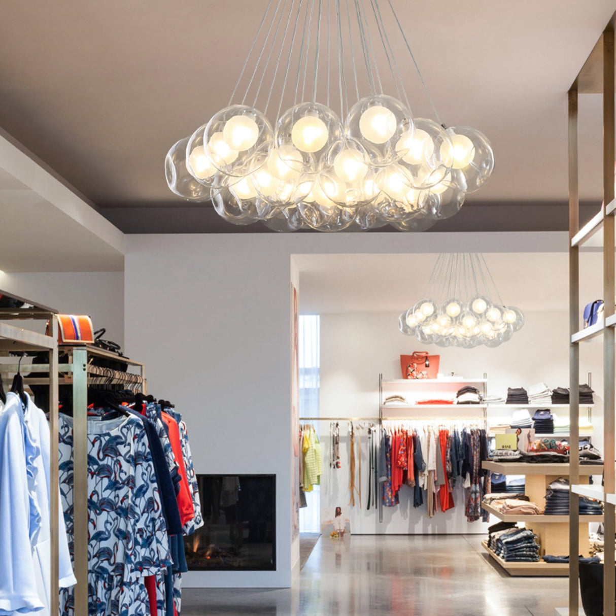 28 Multiple Colour Chandelier - Cluster