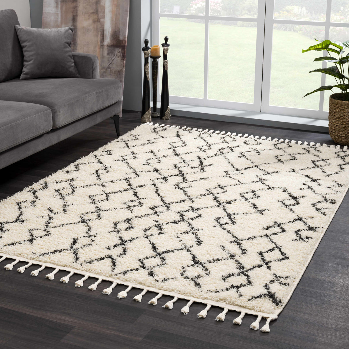 Pahala Moroccan Shag Area Rug - Clearance