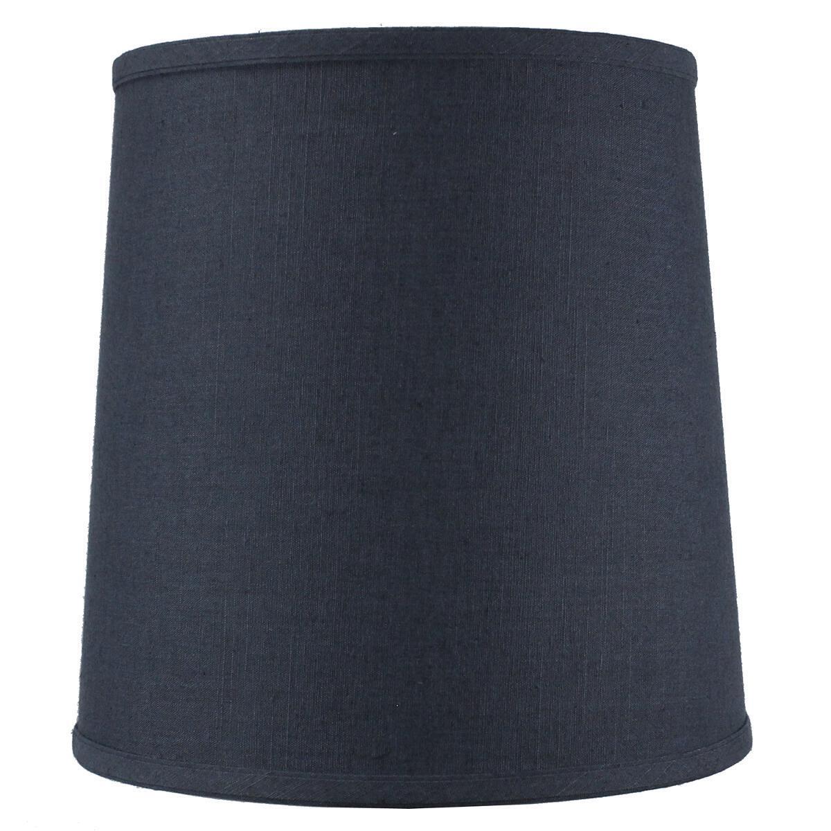 12"W x 12"H Drum Lamp Shade Textured Slate Navy Blue