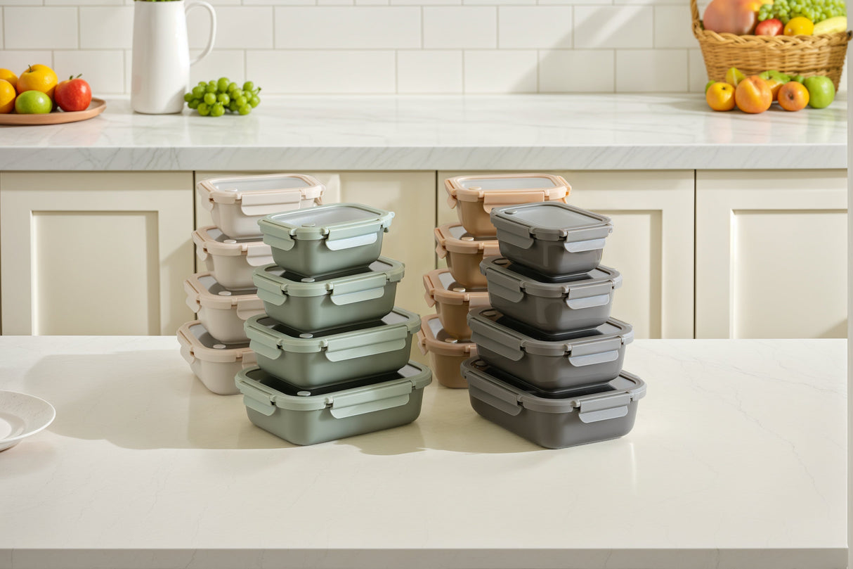 Stoneware Container - Sage Green