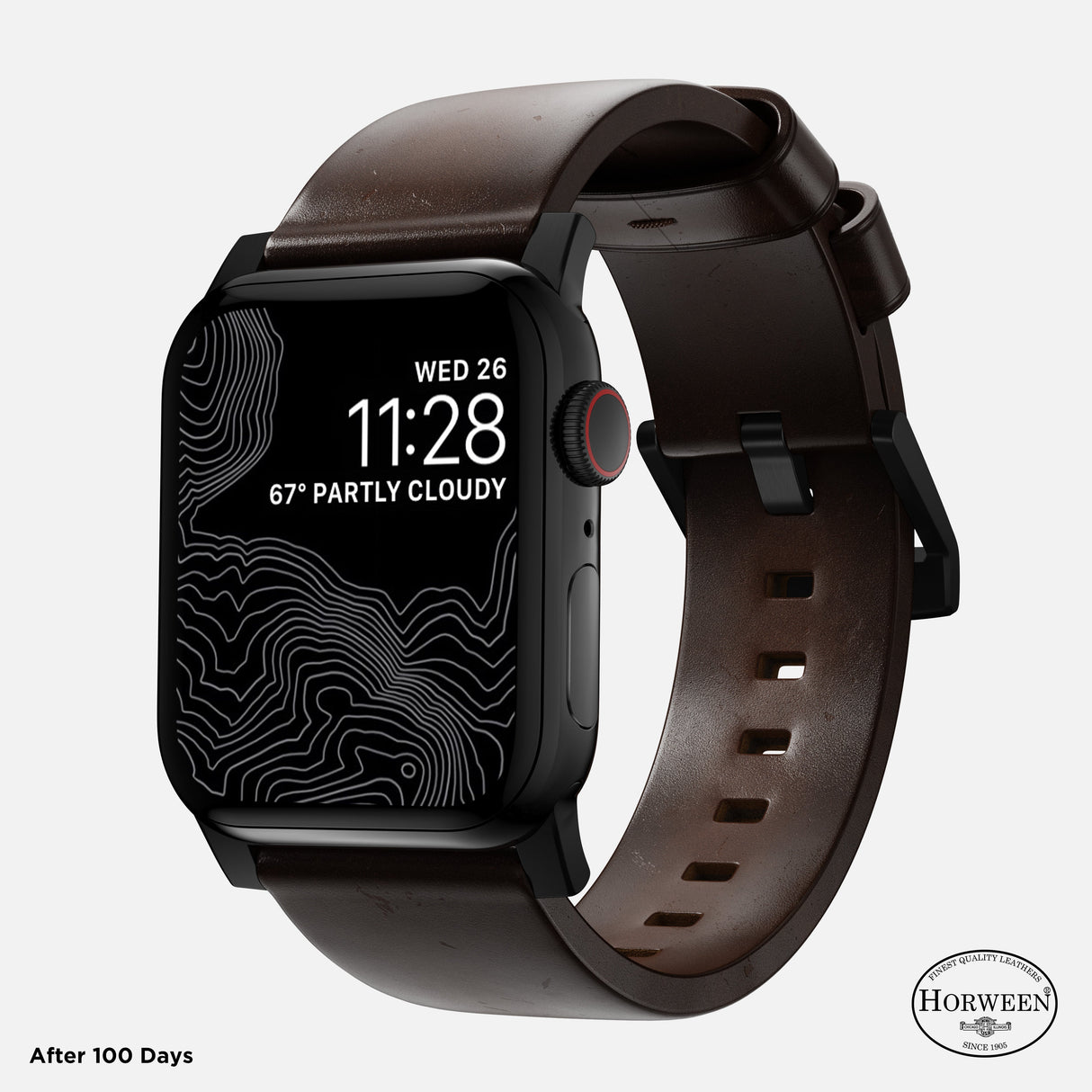 Modern Band - 46mm/49mm | Black Hardware | Rustic Brown | Horween
