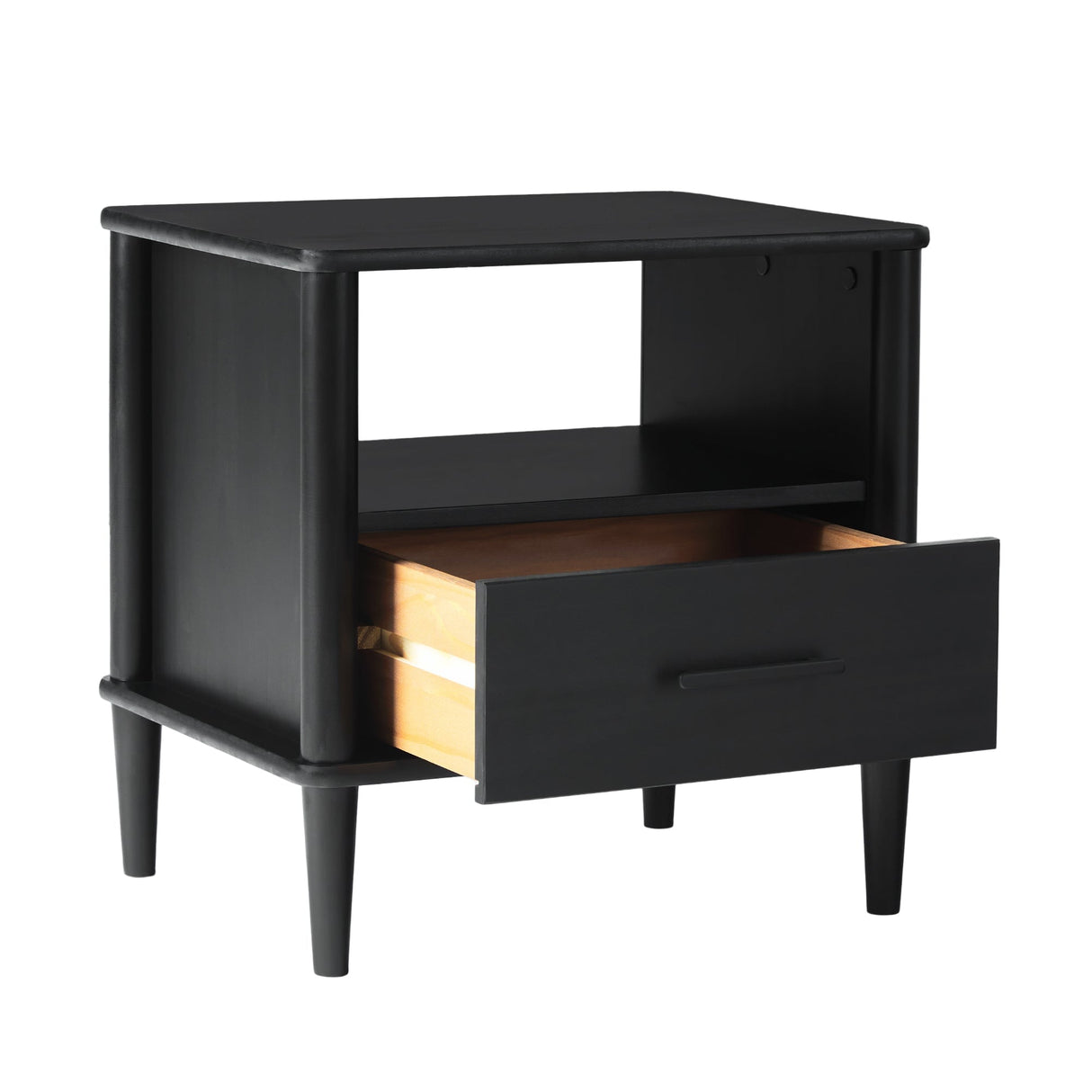 Walker Edison Spindle Transitional 1-Drawer Nightstand