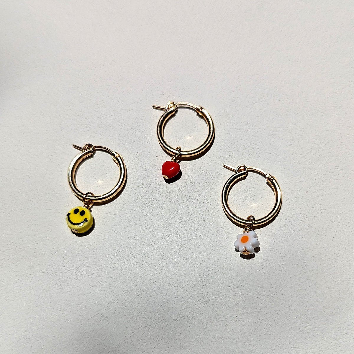 Charm Hoop Earrings | Smilies