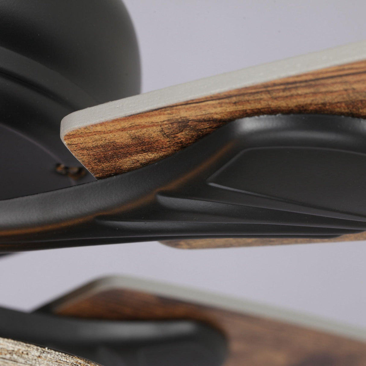 52" Matte Black Led Indoor Cage Ceiling Fan 5 Blade