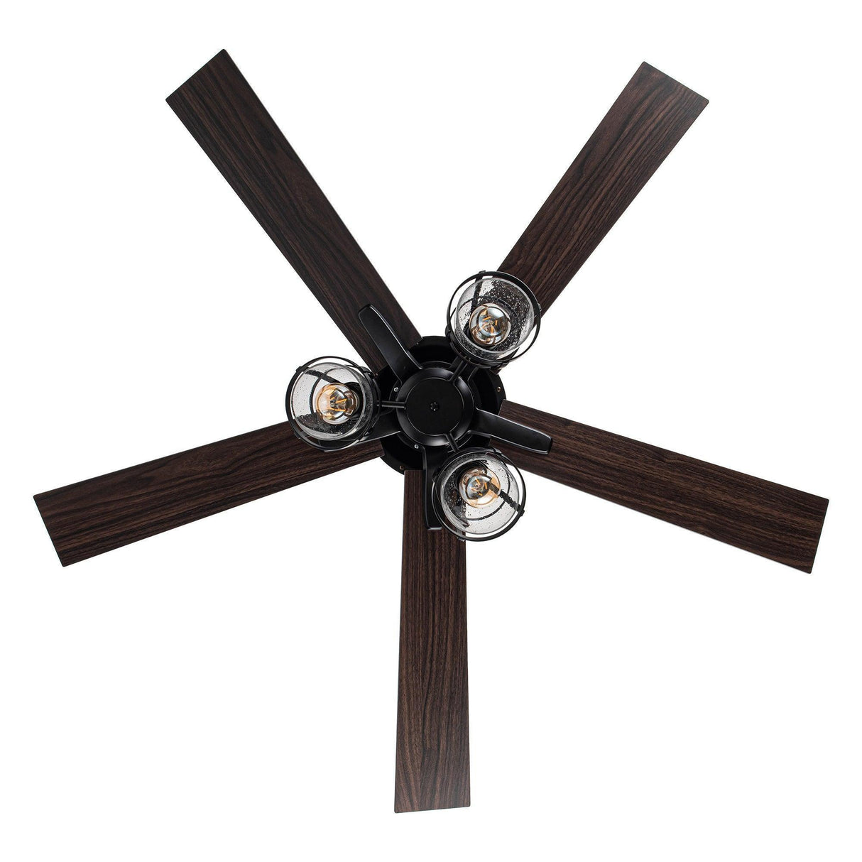 52" Kashmir Traditional Downrod Mount Reversible Ceiling Fan with Lighting and Remote Control